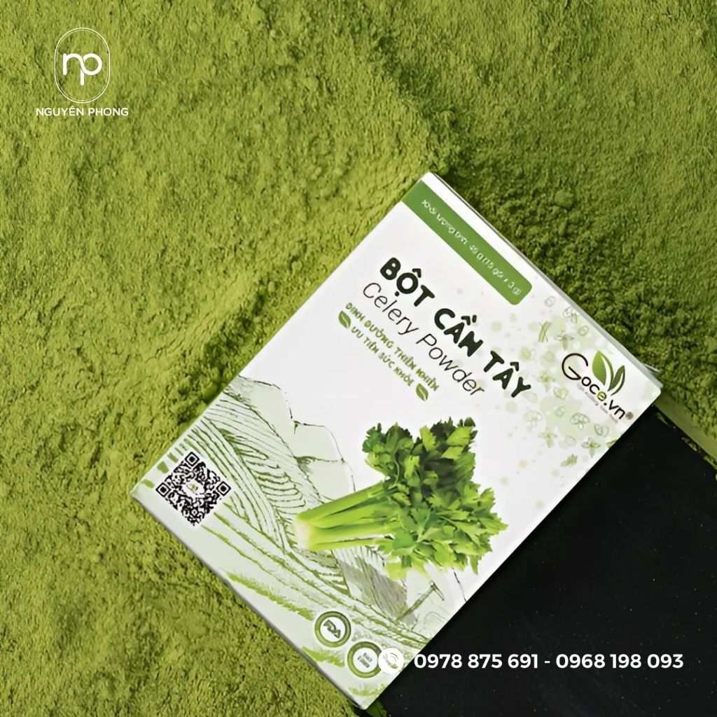 Câu hỏi về in hộp đựng bột rau cần tây